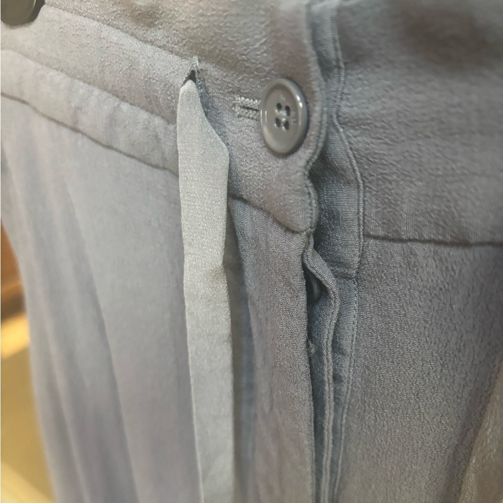 WILFRED ARITZIA ALLANT PANT CROPPED HIGH RISE GRAY LINEN TROUSER JOGGERS SZ SM - Picture 9 of 11
